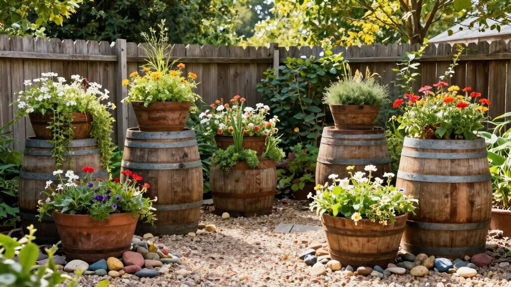 10 Barrel Planter Ideas for Rustic Garden and Patio Styling
