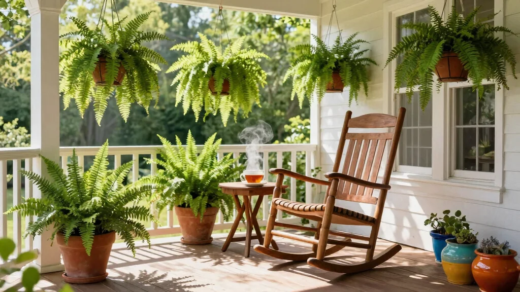 10 Boston Fern Planter Ideas for Breezy Porch and Patio Style