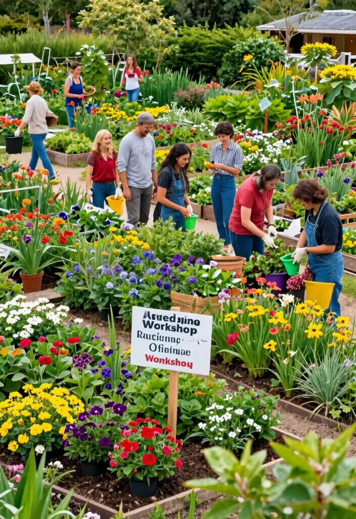10 Circular Flower Bed Ideas for Balanced Garden Designs - 10. Community Circular Garden