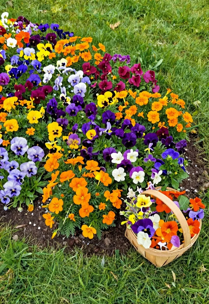 10 Circular Flower Bed Ideas for Balanced Garden Designs - 5. Edible Flower Delight