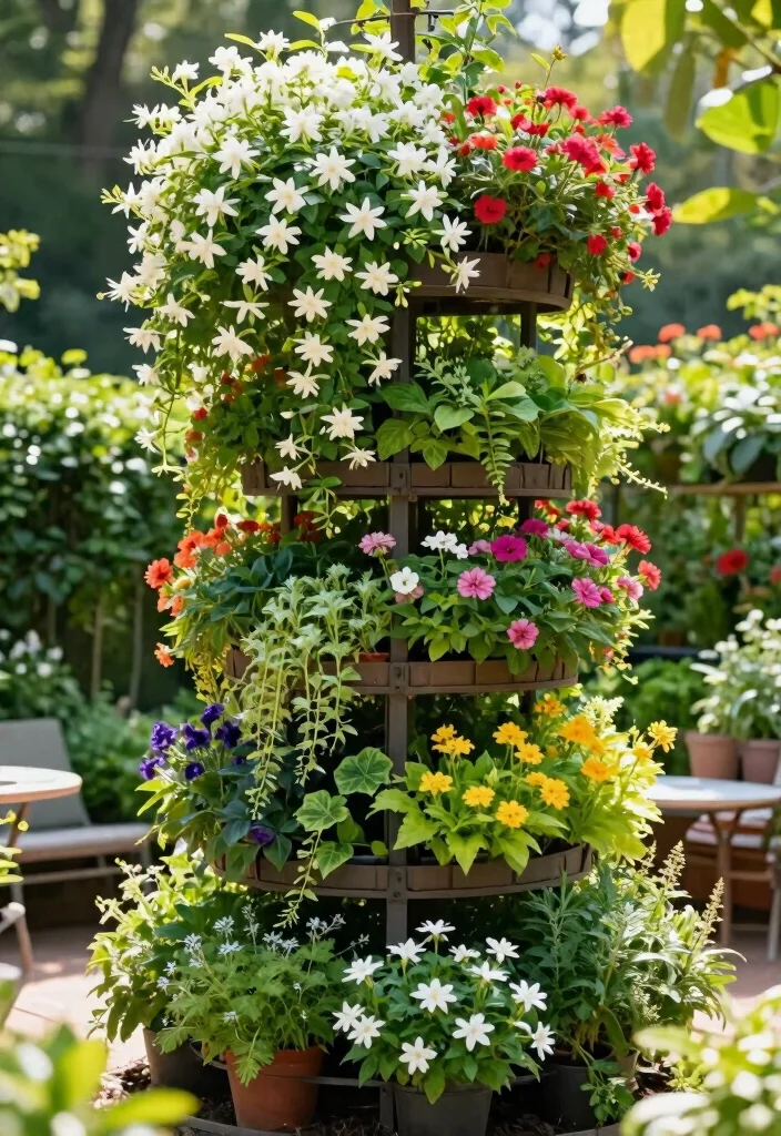 10 Jasmine Trellis Ideas for Fragrant Outdoor Style - 6. Vertical Garden Trellis