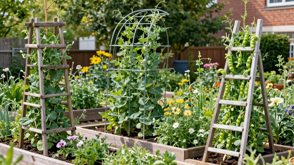 10 Pea Trellis Ideas for Small Gardens and Raised Beds