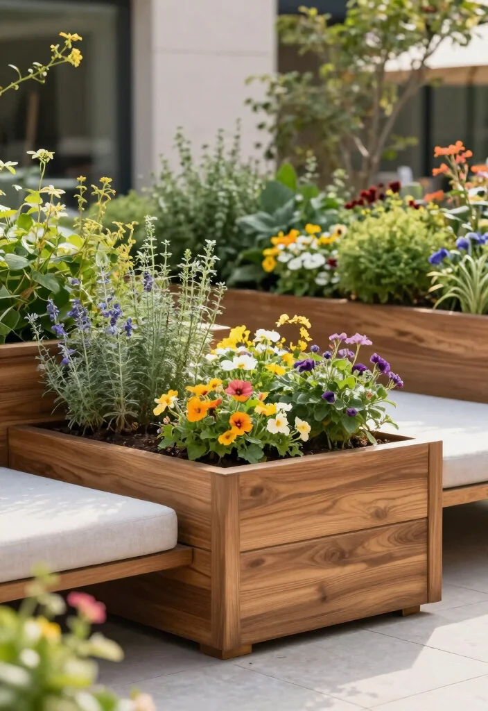 10 Rectangle Planter Ideas for Clean Modern Outdoor Styling - 3. Elevated Planter Boxes