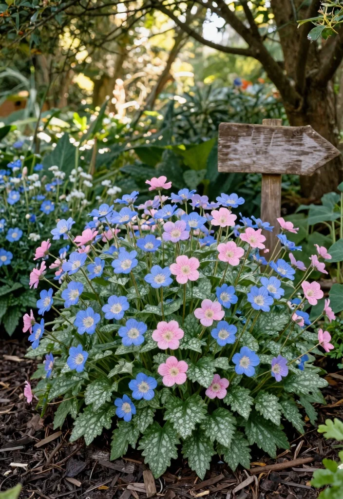 10 Shady Flower Bed Ideas for Low Light Garden Corners - 7. Lungwort for Early Color