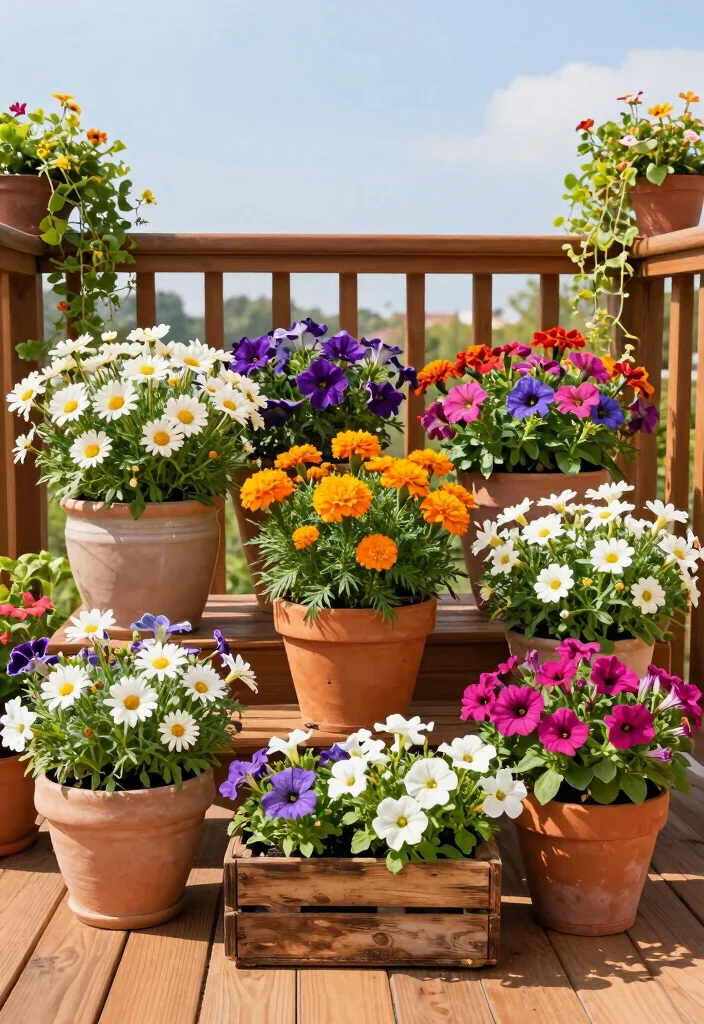 10 Simple Garden Patio Ideas for Easy Weekend Upgrades - 1. Brighten Up with Colorful Containers
