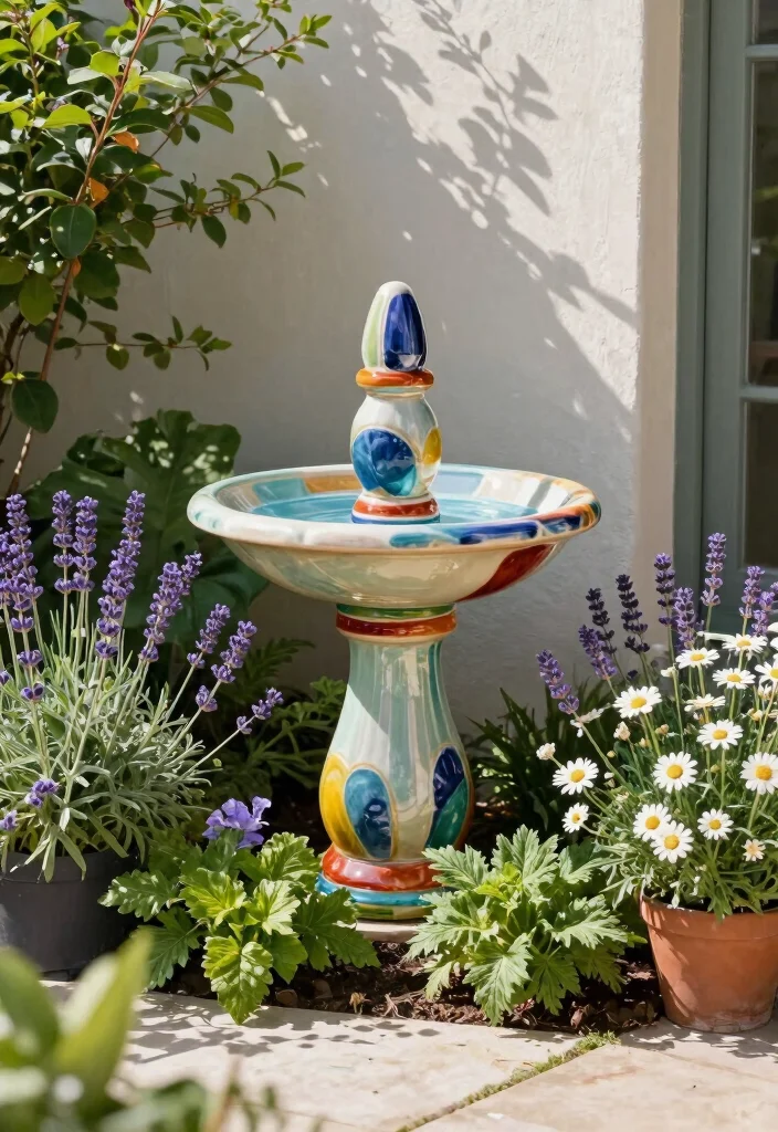 10 Simple Garden Patio Ideas for Easy Weekend Upgrades - 5. Create a Focal Point with a Garden Art Piece