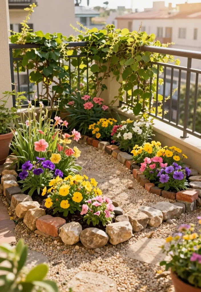 10 Simple Small Flower Bed Ideas for Quick Garden Refresh - 7. DIY Flower Bed Borders