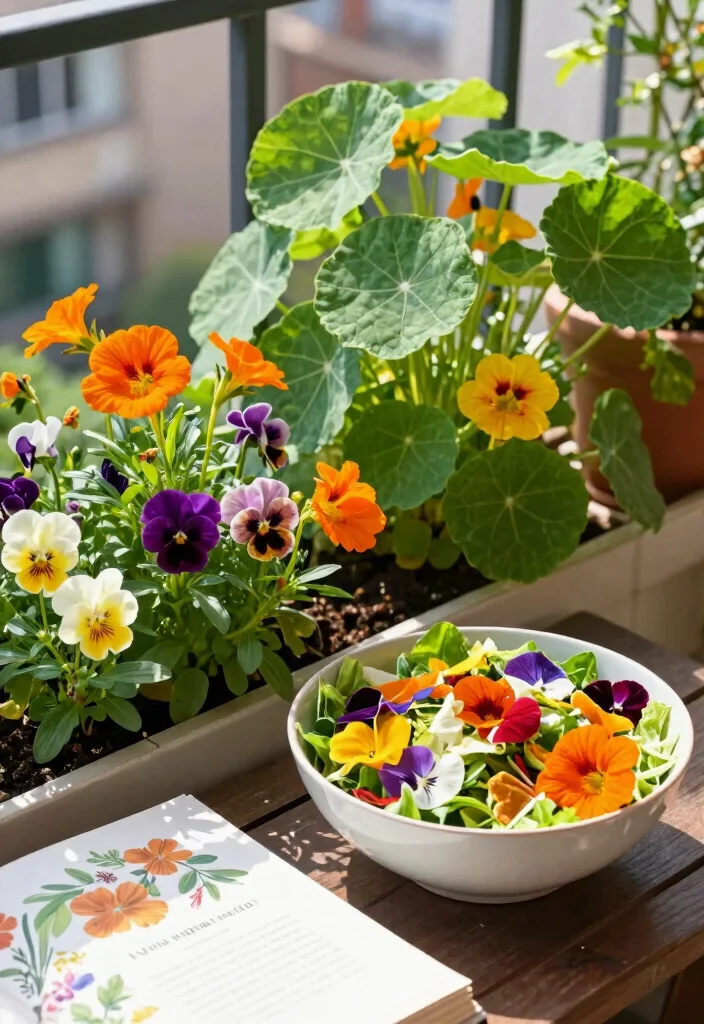 10 Simple Small Flower Bed Ideas for Quick Garden Refresh - 8. Edible Flowers