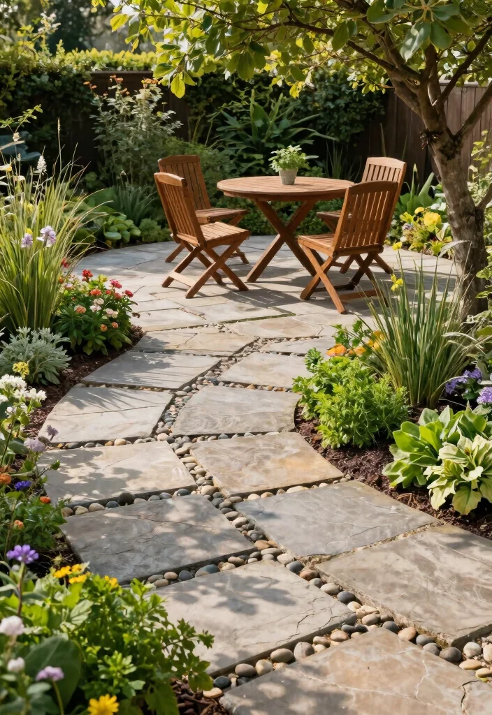 10 Stone Patio Ideas for Durable and Classic Outdoor Design - 1. Natural Flagstone Patios