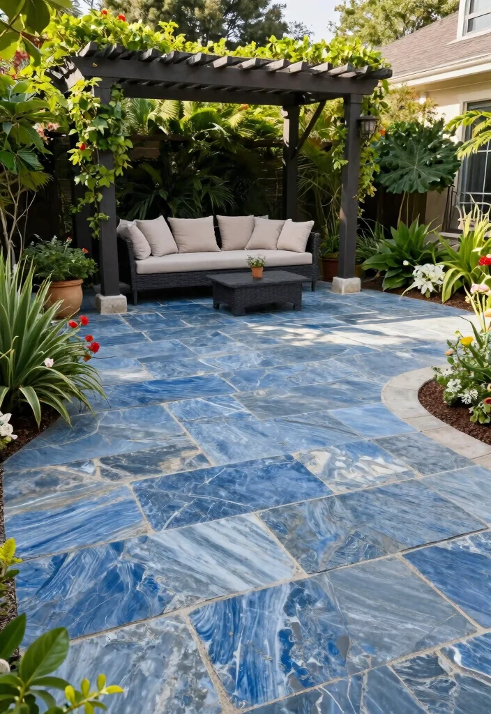 10 Stone Patio Ideas for Durable and Classic Outdoor Design - 4. Bluestone Patios