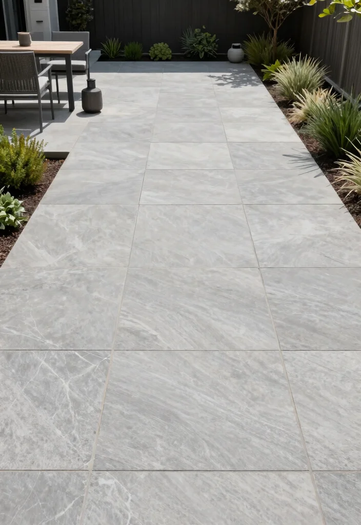 10 Stone Patio Ideas for Durable and Classic Outdoor Design - 8. Minimalist Stone Patios