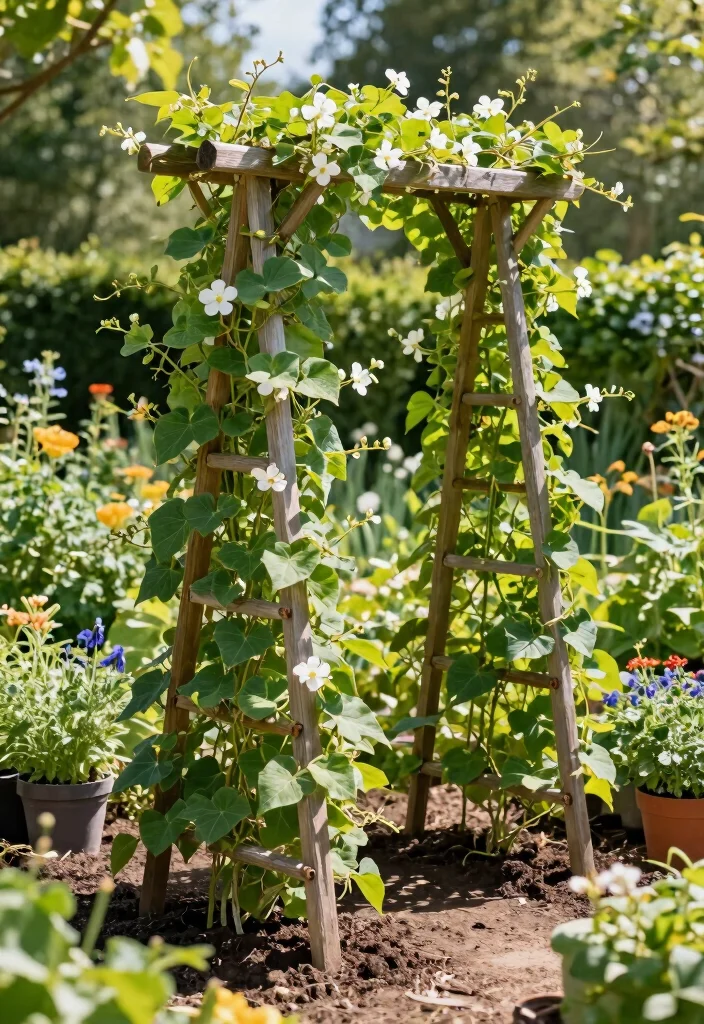 12 Bean Trellis Ideas That Support Strong Vines and Bigger Yields - 2. Classic A-Frame Trellis
