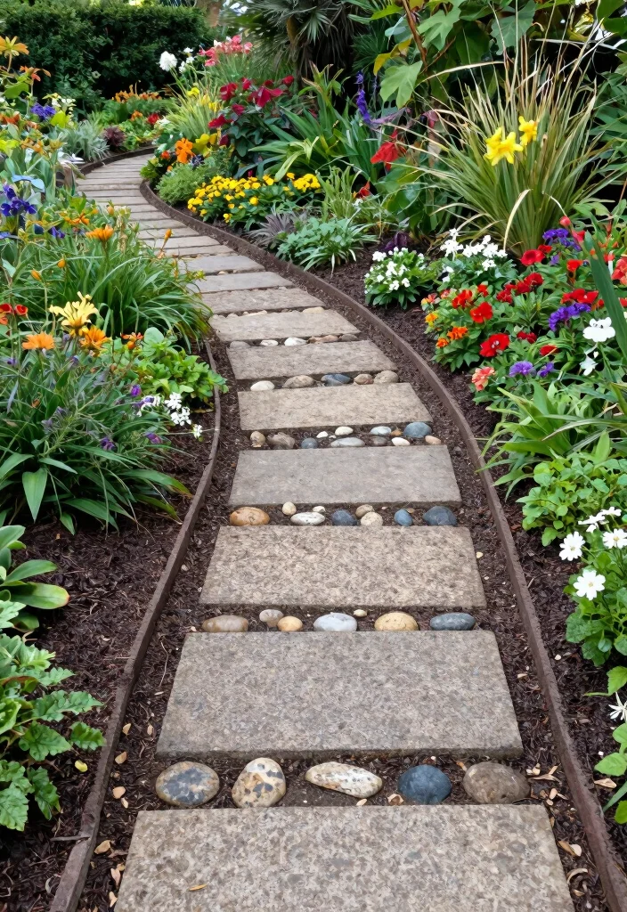 12 Berm Landscaping Ideas for Shape, Privacy, and Planting Layers - 12. Integrated Pathways Through Berms