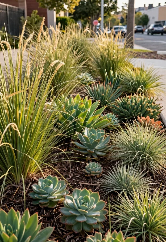 12 Berm Landscaping Ideas for Shape, Privacy, and Planting Layers - 5. Water-Wise Berms for Drought Resilience