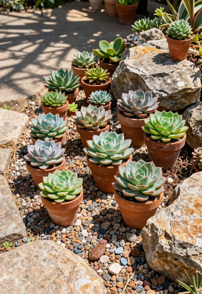 12 Full Sun Landscaping Ideas for Heat Tolerant Outdoor Spaces - 1. Succulent Paradise