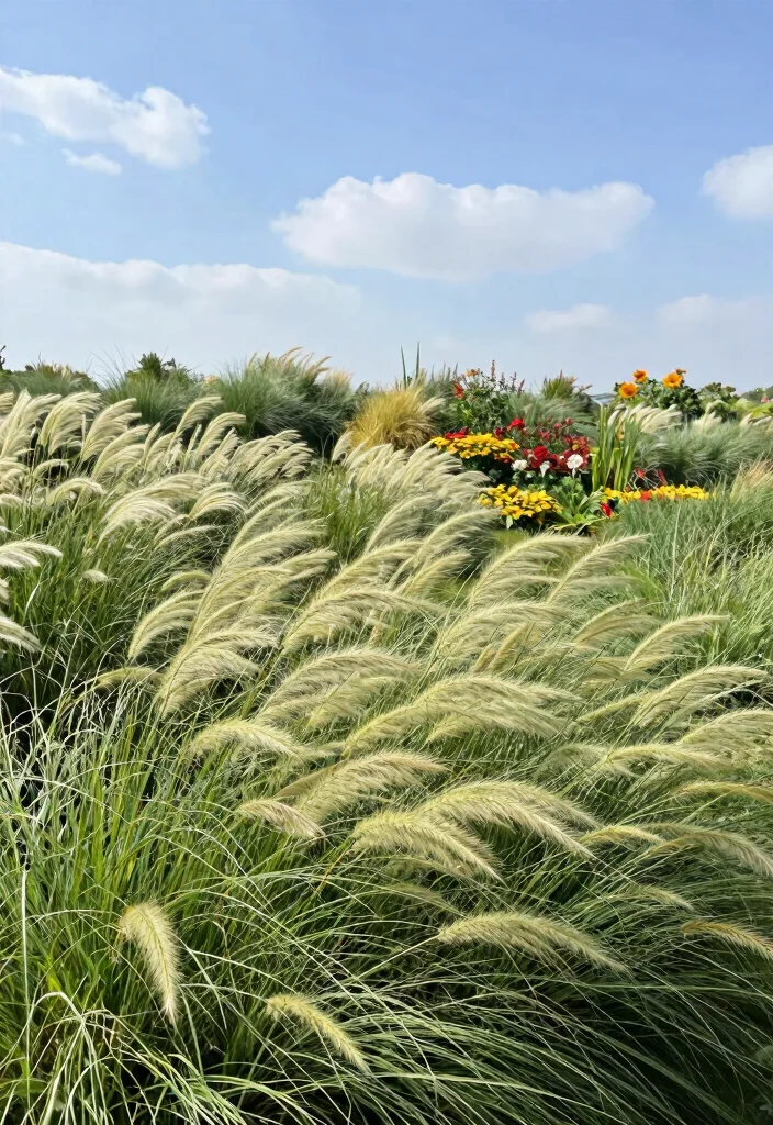 12 Full Sun Landscaping Ideas for Heat Tolerant Outdoor Spaces - 2. Ornamental Grasses