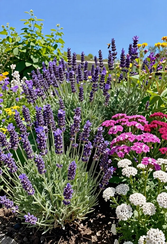 12 Full Sun Landscaping Ideas for Heat Tolerant Outdoor Spaces - 3. Drought-Resistant Flowers