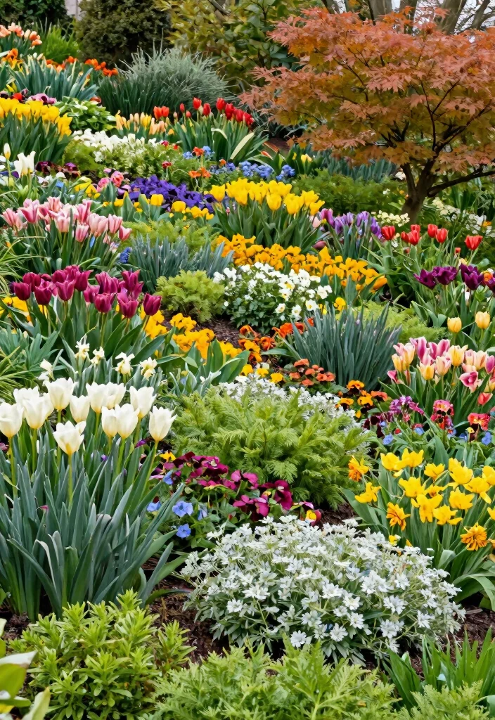 12 Hillside Backyard Landscaping Ideas for Stable Stylish Slopes - 11. Seasonal Color Changes