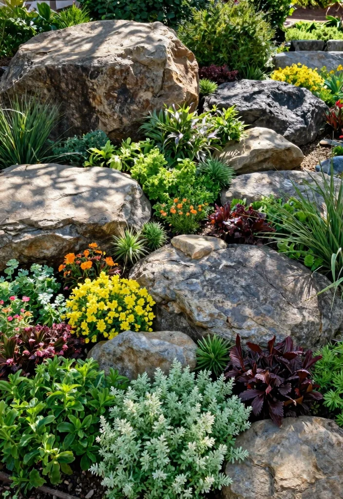 12 Hillside Backyard Landscaping Ideas for Stable Stylish Slopes - 3. Rock Gardens