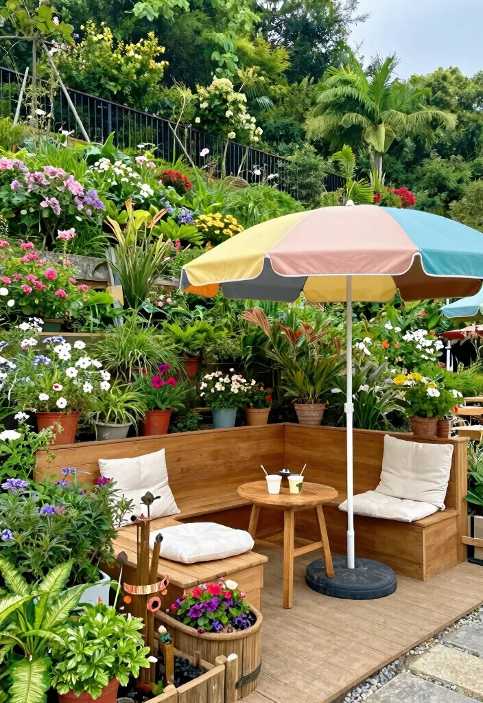 12 Hillside Backyard Landscaping Ideas for Stable Stylish Slopes - 9. Outdoor Seating Areas