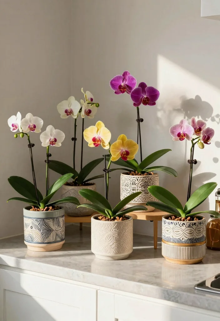 12 Orchid Planter Ideas for Healthy Roots and Pretty Displays - 6. Decorative Cache Pots