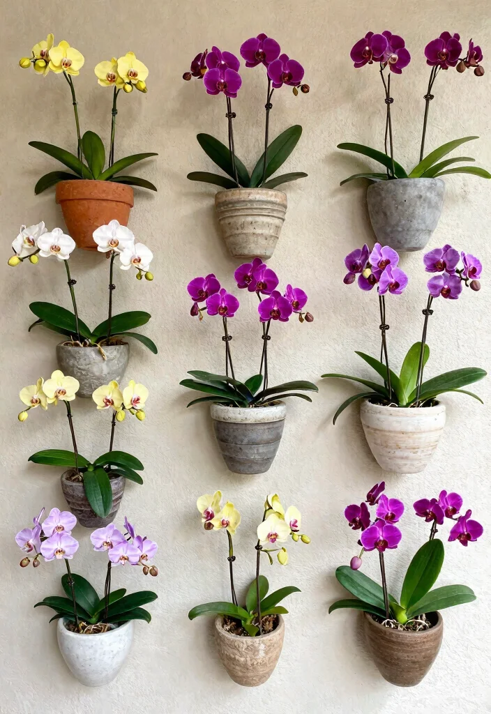 12 Orchid Planter Ideas for Healthy Roots and Pretty Displays - 8. Wall-Mounted Planters