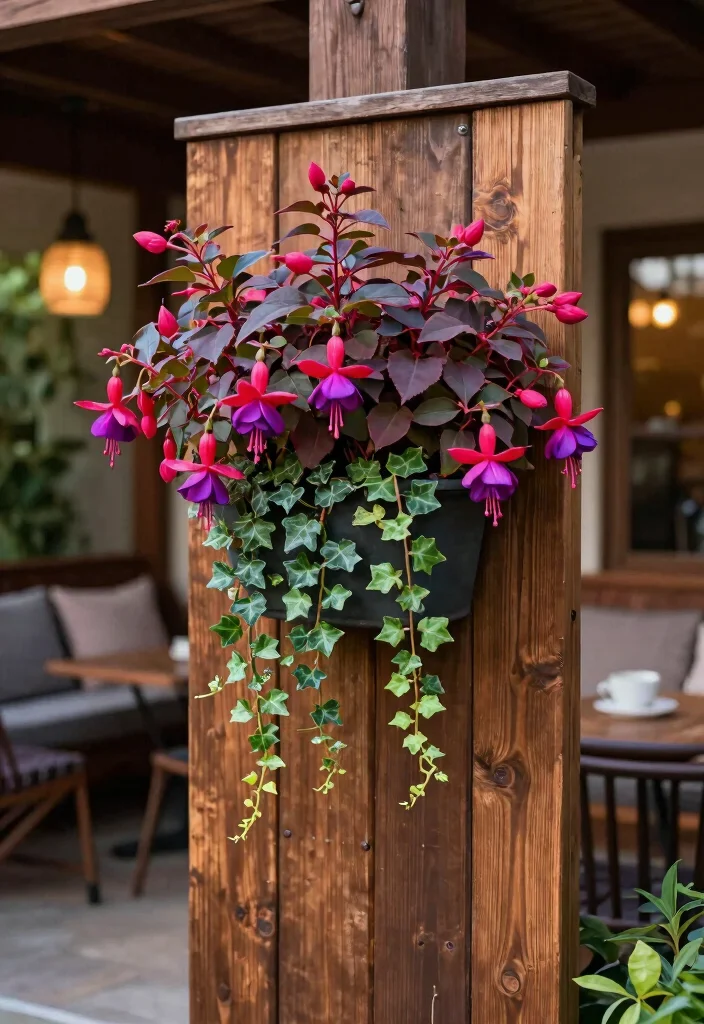 12 Part Shade Planter Ideas for Low Light Patio Corners - 12. Vertical Wall Planters