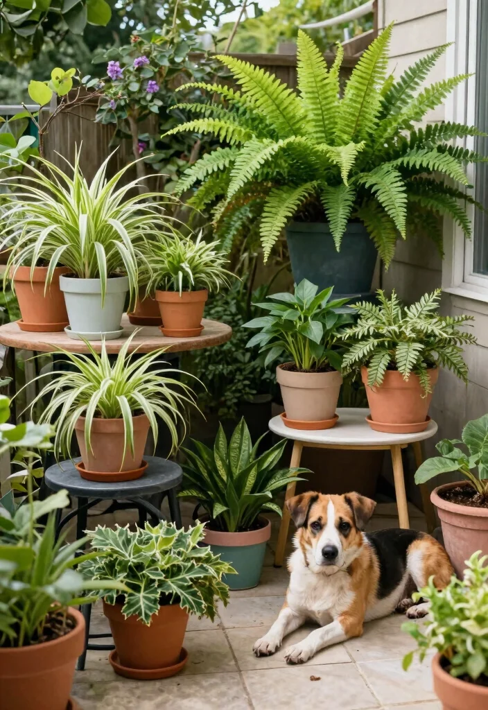 12 Patio Plants Ideas to Refresh Outdoor Sitting Areas - 10. Pet-Friendly Plants