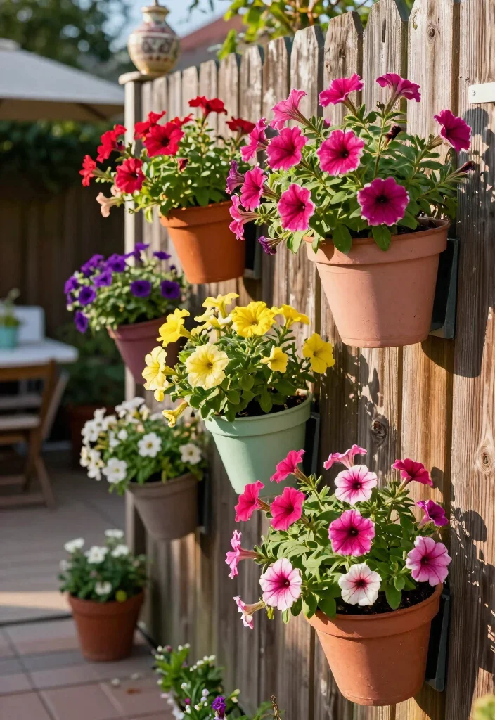 12 Planter Ideas for Full Sun That Thrive in Hot Weather - 4. Wall-Mounted Planters