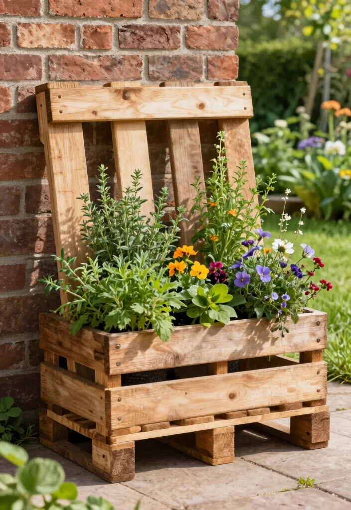 12 Raised Garden Bed Ideas for Easy Productive Growing - 1. Vertical Pallet Garden Bed