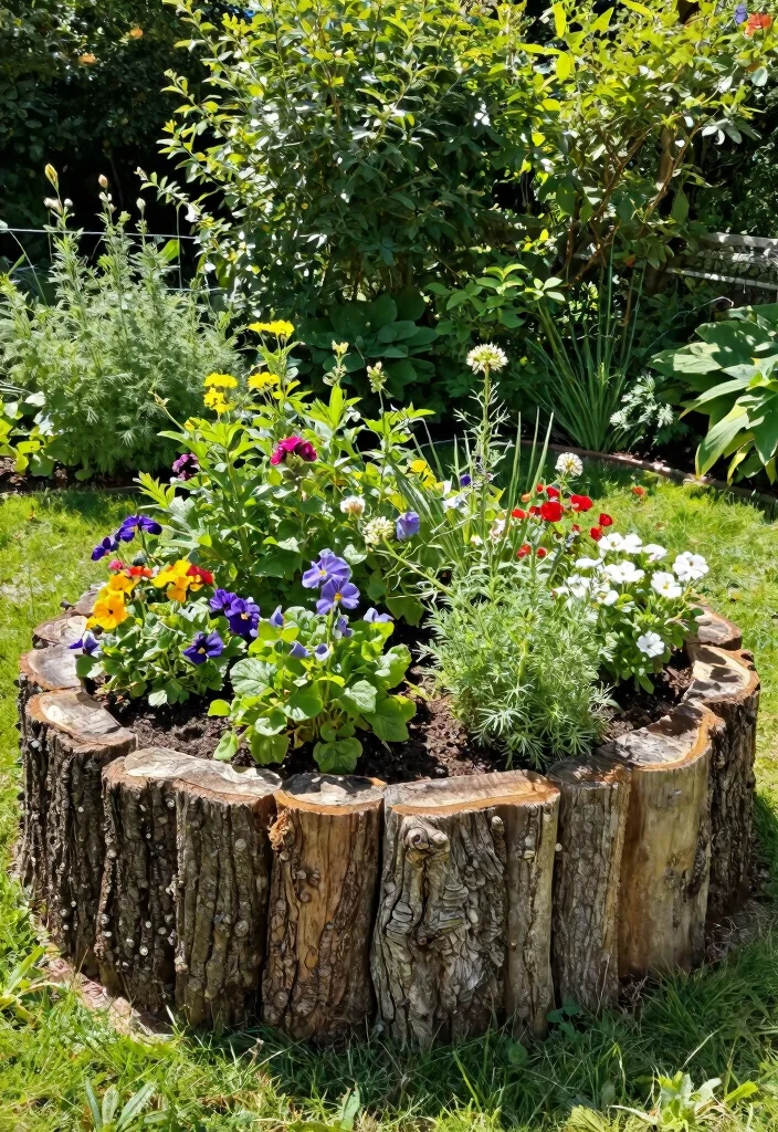 12 Raised Garden Bed Ideas for Easy Productive Growing - 3. Cylinder Raised Bed