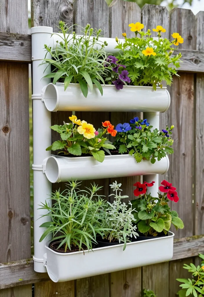 12 Raised Garden Bed Ideas for Easy Productive Growing - 6. Vertical Pipe Garden