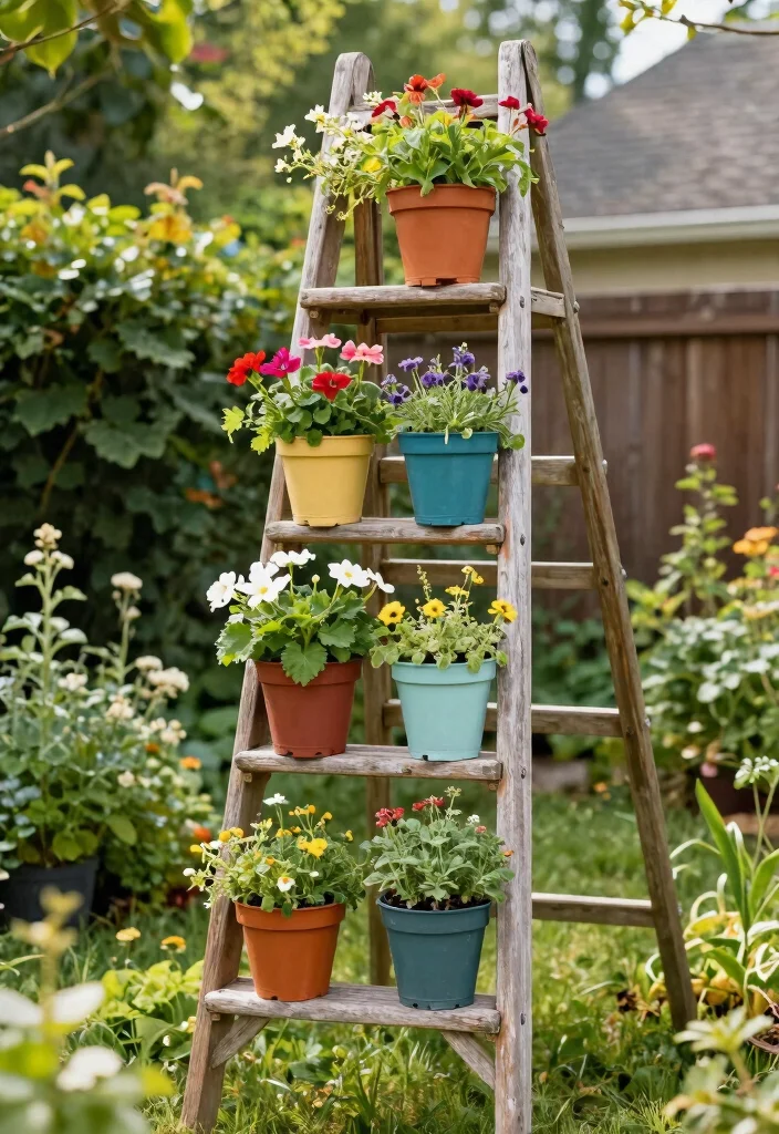 12 Raised Garden Bed Ideas for Easy Productive Growing - 7. Ladder Garden Bed