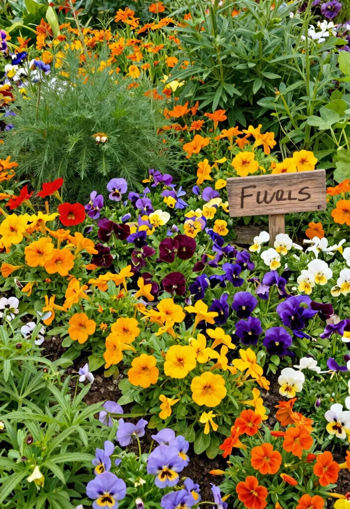 12 Sloping Flower Bed Ideas for Neat and Layered Planting - 6. Edible Flower Beds for Dual Purpose