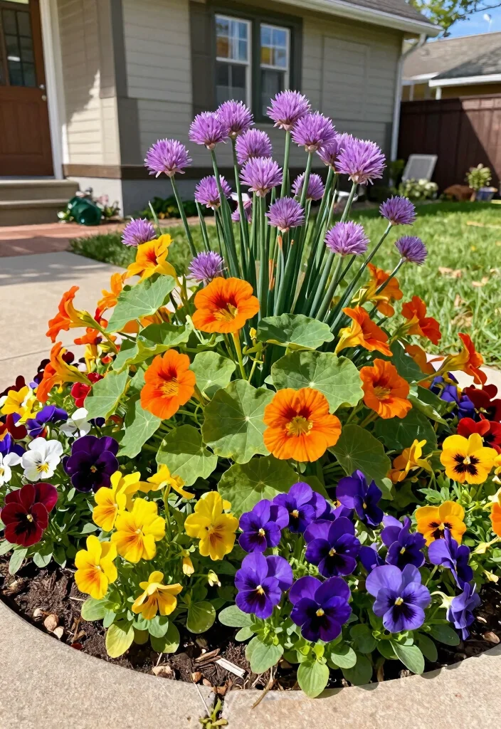 12 Small Front Yard Flower Bed Ideas for Charming Curb Appeal 67 12 Small Front Yard Flower Bed Ideas for Charming Curb Appeal - 7. Edible Flower Bed