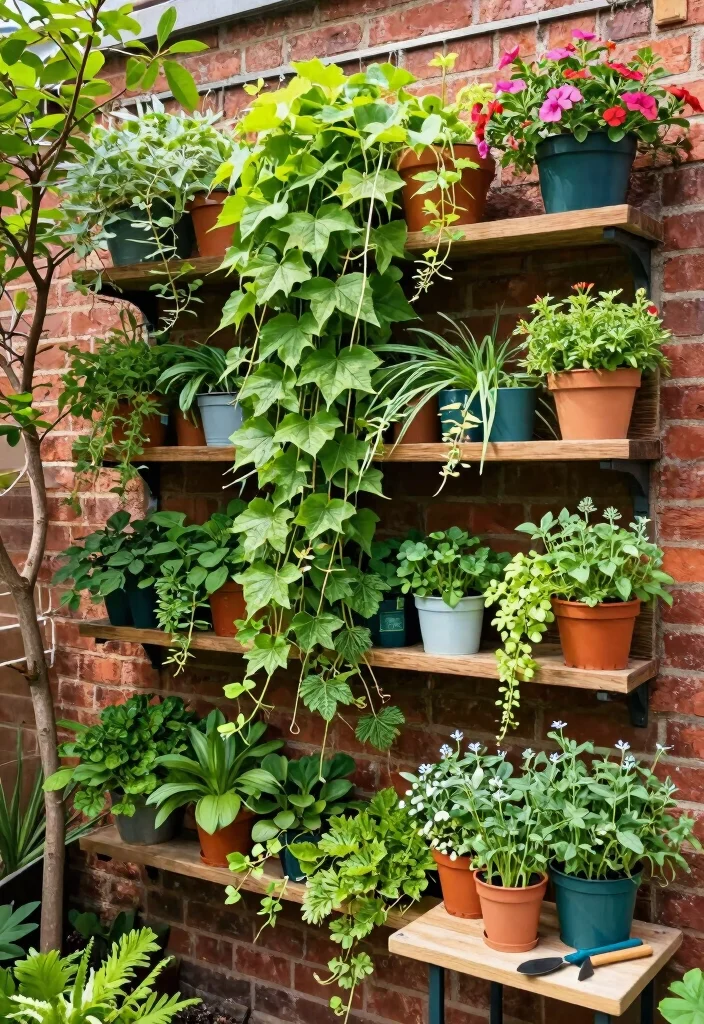 12 Small Outdoor Patio Ideas That Maximize Cozy Spaces - 1. Vertical Gardening for Space Efficiency