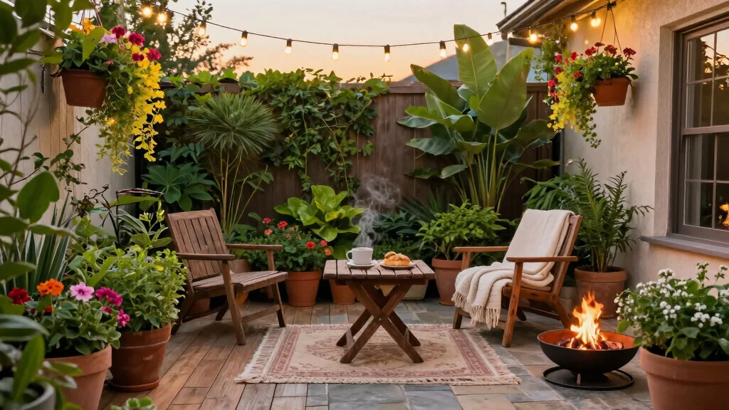 12 Small Outdoor Patio Ideas That Maximize Cozy Spaces