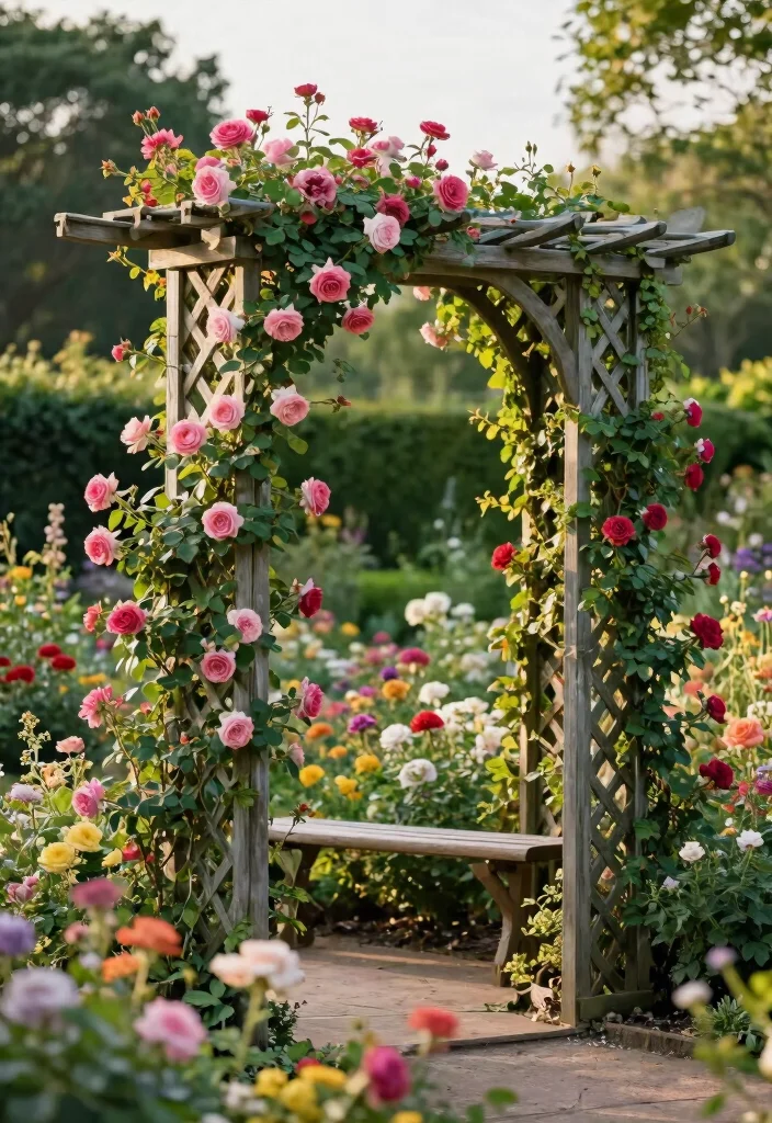 12 Trellis Ideas for Privacy That Add Charm and Coverage 23 12 Trellis Ideas for Privacy That Add Charm and Coverage - 3. Lattice Trellis for Climbing Vines