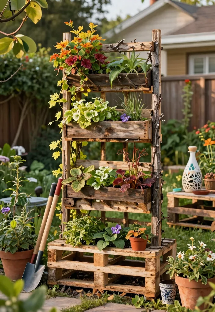 12 Trellis Ideas for Privacy That Add Charm and Coverage 67 12 Trellis Ideas for Privacy That Add Charm and Coverage - 7. DIY Trellis with Recycled Materials