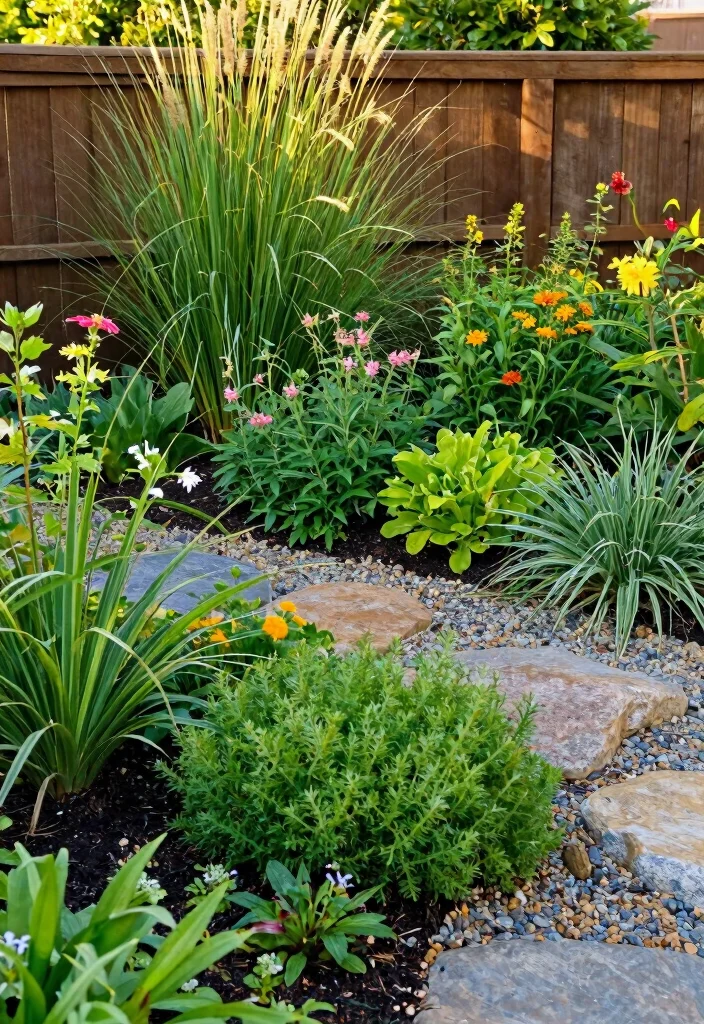 14 Backyard Fence Landscaping Ideas for Softened Borders - 11. Layered Planting: Depth and Dimension