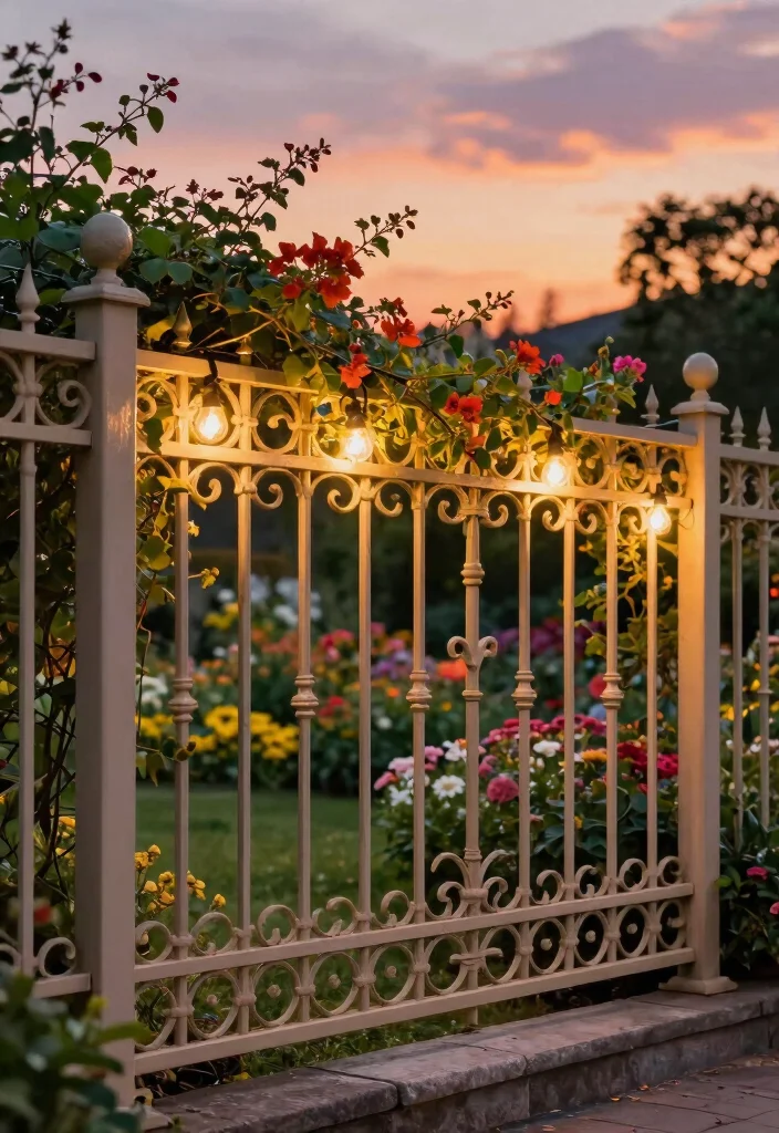 14 Backyard Fence Landscaping Ideas for Softened Borders - 3. Decorative Fencing: Style Meets Function