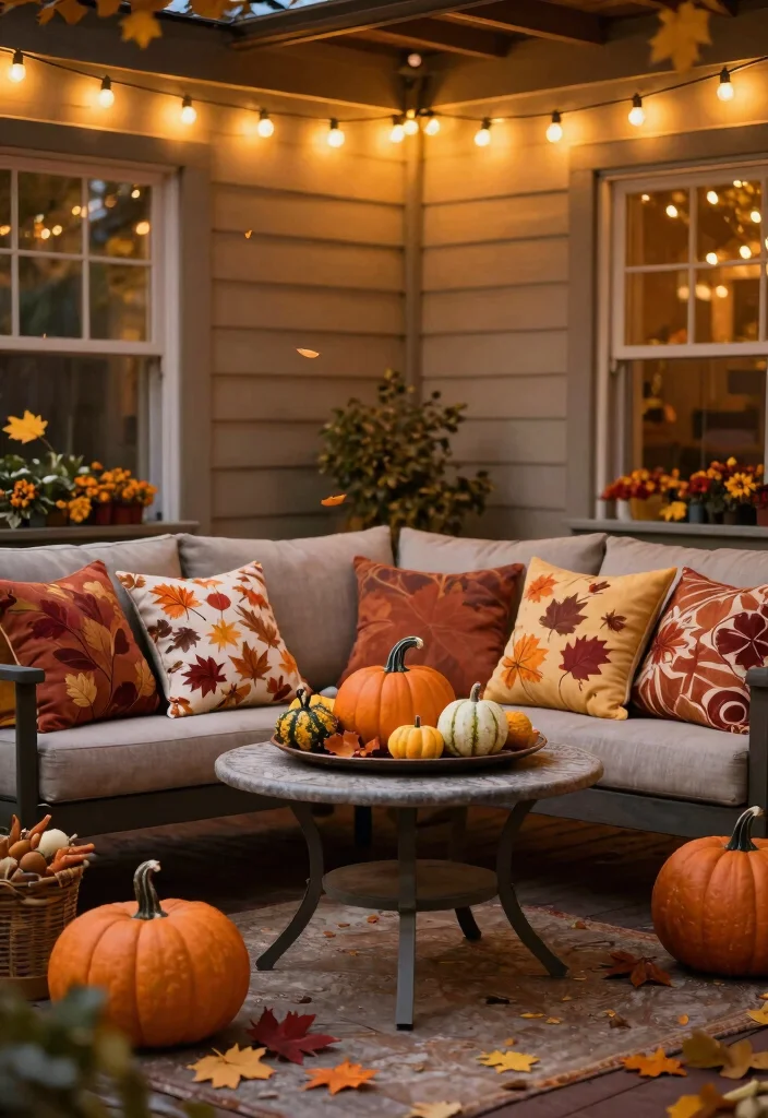 14 Backyard Patio Ideas for Stylish and Practical Outdoor Living - 13. Seasonal Decor Elements