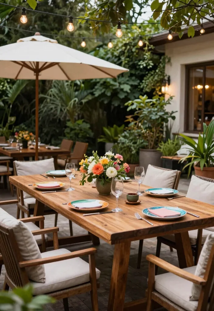 14 Backyard Patio Ideas for Stylish and Practical Outdoor Living - 14. Outdoor Dining Area