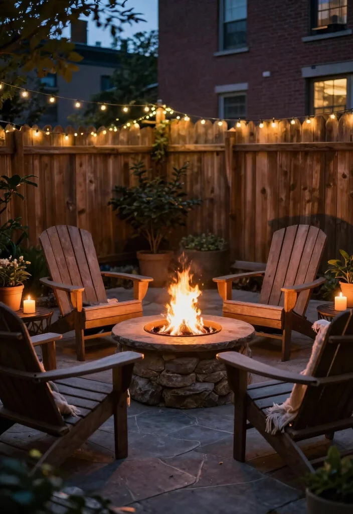14 Backyard Patio Ideas for Stylish and Practical Outdoor Living - 2. Cozy Fire Pit Corner