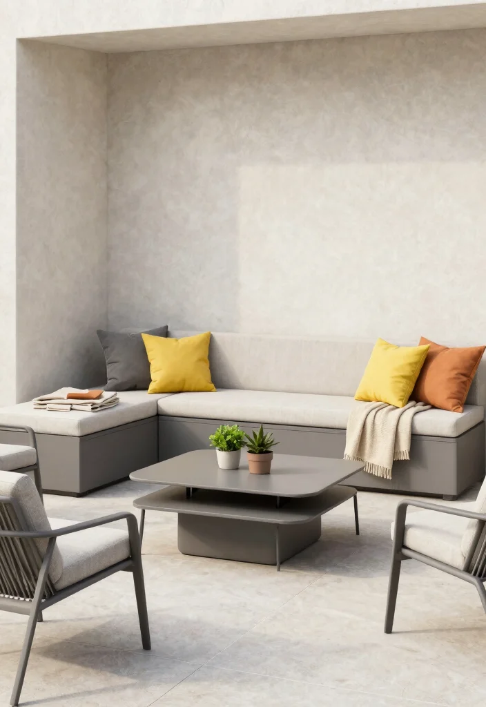 14 Backyard Patio Ideas for Stylish and Practical Outdoor Living - 3. Multi-functional Furniture