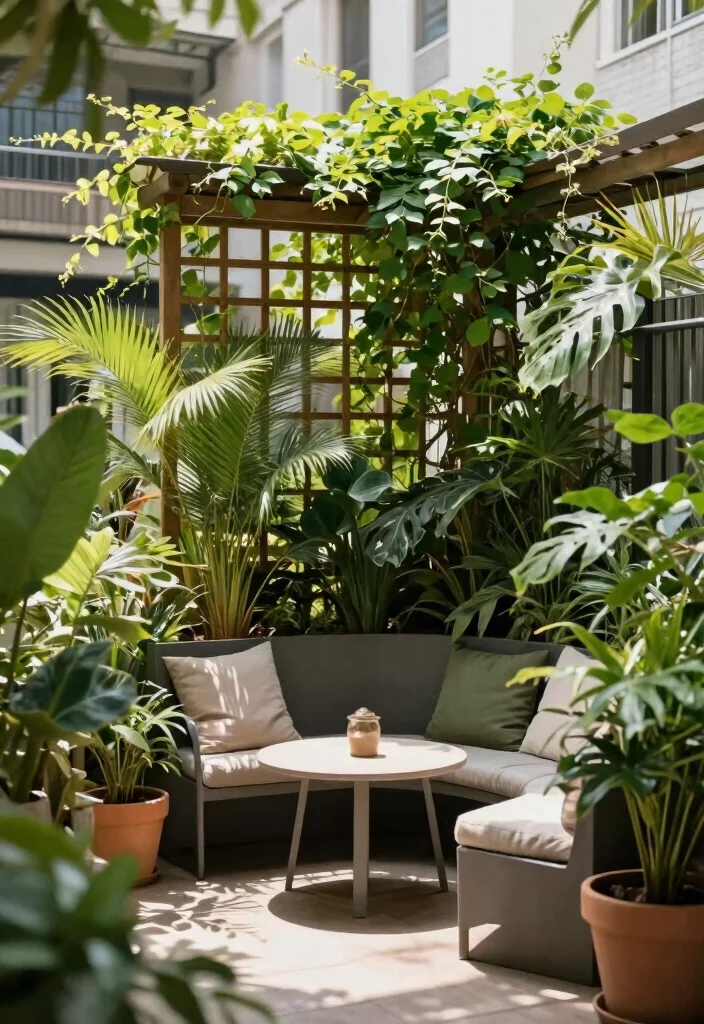 14 Backyard Patio Ideas for Stylish and Practical Outdoor Living - 5. Lush Greenery for Privacy