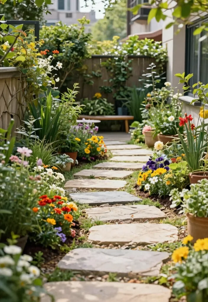 14 Backyard Patio Ideas for Stylish and Practical Outdoor Living - 9. Garden Pathways and Borders