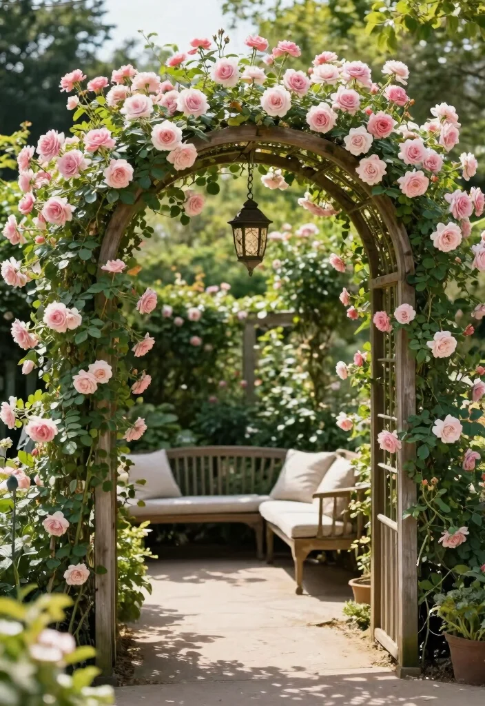 14 Backyard Trellis Ideas for Easy DIY Garden Style Upgrades - 6. Archway Trellis