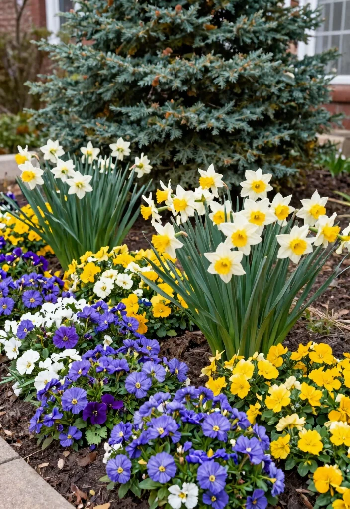 14 Front Flower Bed Ideas for Welcoming Curb Appeal - 6. Seasonal Blooms