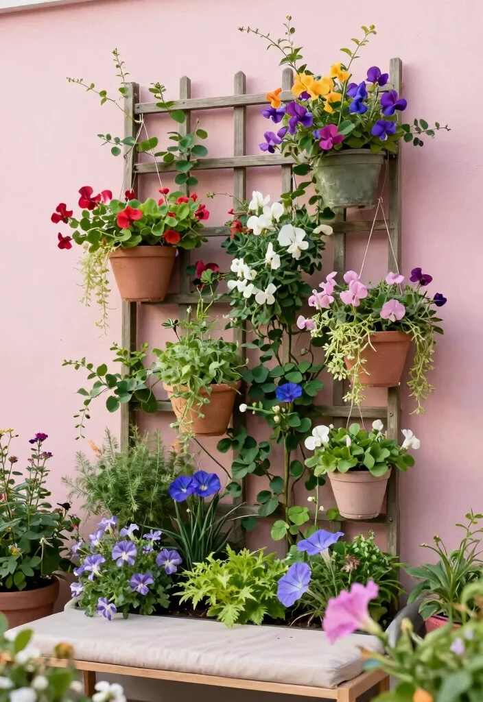 14 Front Garden Bed Ideas for Attractive Year Round Style - 8. Vertical Gardens